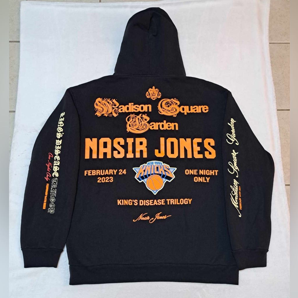 Nas X Madison Square Garden "One Night Only" Ny Knick's Hoodie - Men's Size 3xl